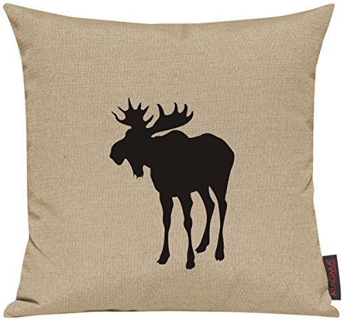 Kissenhülle für Auserwählte! Sofakissen Tiere "Dein lieblings Tier Elch", Farbe beige