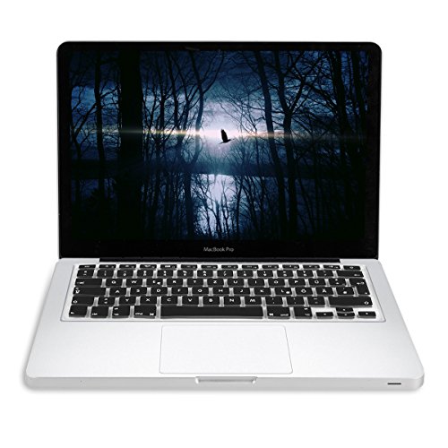 kwmobile Tastaturschutz Apple MacBook Pro 13″ 15″ (ohne Retina) / iMac Keyboard – QWERTZ Silikon Laptop Tastaturfolie – Notebook Tastaturschutzfolie Schwarz - 5