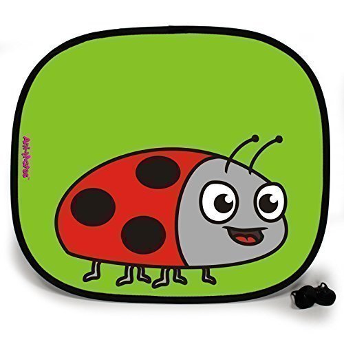 123t ANI-MATES LADYBIRD PLAIN Baby/Child Vehicle Sunshade x 1