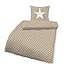 Produktbild Unbekannt IDO Mako-Satin Bettwäsche 2tlg. Sterne Sand Weiß 5922-182 Bettwäsche Bettbezug 80x80 cm / 135x200 cm