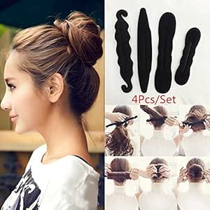 Mmmstores Magic Meatball Head Donut Sponge Hair Styling Quick