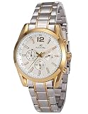 KS Imperial series Herren Armbanduhr Automatik Mechanisch Gold Silber Armband aus Edelstahl mit Datumanzeige KS189