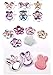 Shiny Star Shape Hair Stickers Fringe Hair Clips Set of 6