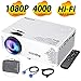 Produktbild VicTsing Mini Beamer 2019 Upgraded Projektor 4000 Lumen Full HD 1080P tragbarer Heimkinoprojektor mit HiFi-Klangqualität Tasche Beamer kompatibel mit TV-Stick, PC, Laptop, USB / HDMI / VGA / SD / AV