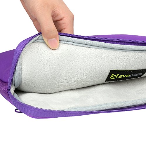 Evecase Universal Tablet/Ultrabook/Notebook Neopren Notebooktasche 23-25 cm (8.9 -9.7 Zoll) – Violett - 3