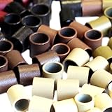 3mmx 2.4mm x 3mm Mini Copper Tubes Links for use with Tiny I-tip Hair Extensions