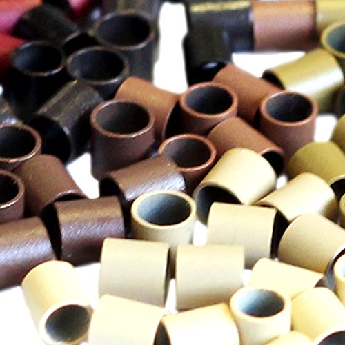 3mmx 2.6mm x 3mm Mini Copper Tubes Links for use with Tiny I-tip Hair Extensions