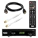 Produktbild HB-DIGITAL SET: Xoro HRK 7660 HD Receiver für digitales Kabelfernsehen (HDMI, SCART, USB 2.0, LAN, PVR Ready, Mediaplayer) + 7,5m HDTV Antennenkabel vergoldet mit Mantelstromfilter weiß + HDMI Kabel