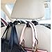Price comparison product image Car Vehicle Back Seat Hidden Hook,2 PCS Universal Car Vehicle Back Seat Headrest Hanger Holder Hook for Shopping Bag Purse Cloth Coat Grocery Handbags Grocery Bag (Black)