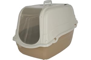 Kerbl Pet Katzentoilette Minka, taupe/weiß, 57x39x41 cm, Katzenklo, Kunststoff, Katzen