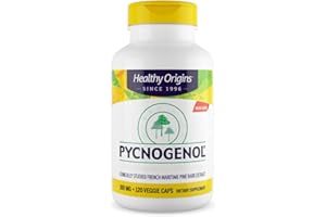‎HEALTHY ORIGINS Healthy Origins, Pycnogenol, 120 vegane Kapseln, 100mg Pycnogenol je Dosis, Glutenfrei, GMO frei, Geschmacksneutral