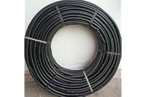 Suinga Tuberia Riego por Goteo 16mm con Goteros Autocompensantes cada 50 cm, 100 metros, negro