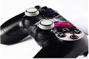 G-MOTIONS - Protezione Joystick per Playstation Xbox SWTICH - Thumbstick Protezione in silicone di alta qualità con materiale antiscivolo al centro (bianco nero)