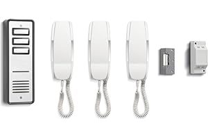 DIGITECK BS03-NEW 3 WAY BELL 903 AUDIO DOOR PHONE INTERCOM WITH ELECTRIC LOCK KIT & POWER SUPPLY