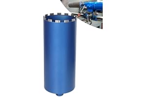 XIIW Corona diamantata per trapani nucleari, con turbo da 10 mm, lunghezza 460 mm, diametro 200 mm, 1 ¼ di pollice, corona di trapano saldata al laser per calcestruzzo granito muratura