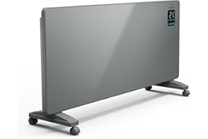 KLARSTEIN Bansin Smart 2500 radiateur électrique - 2500 W, contrôle Intelligent, Mural & sur Pied, Chauffage Rapide, économe, Verrouillage Parental, Protection Contre la surchauffe, IP24