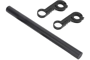 SUPYINI Przedłużenie kierownicy rowerowej, 30 cm, stop aluminium, uchwyt na kierownicę rowerową, uchwyt do reflektorów
