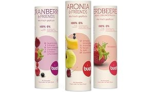BUAH&reg; SMOOTHIE-GESCHENKE-KORB | gefriergetrocknete Früchte & Superfoods für leckere Früchte-Smoothies und gesunde Snacks zwischendurch | 100% Frucht | 0% Zusätze | Healthy Snacks(11g-26g)