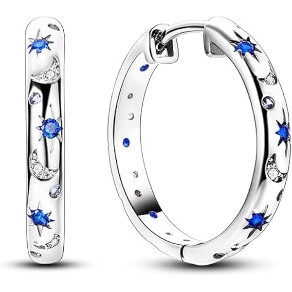 KRFY Orecchini A Cerchio Argento 925 Con Cuore In Zirconia Cubica, Huggie Hoops Ipoallergenici, 30mm