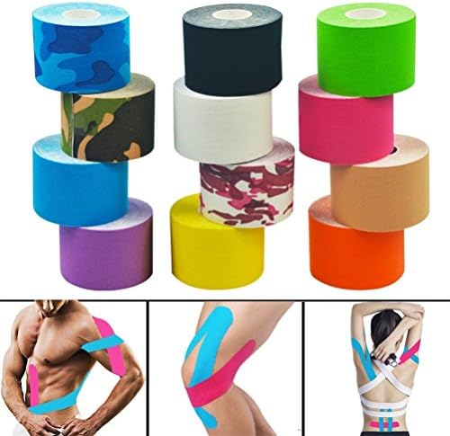 Kinesiology Tape-Best Waterproof Uncut Muscle Support Tape,60% Flexible Stretchable Sports Tape Bandage,For Pain Relief Prevent Sports Injuries And Damage Recovery,5cm X 5m Roll-13 Colours Of Premium Quality Available ( Color : Pink )