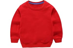 Taigood Kinder Pullover für Jungen Baumwolle Sweatshirt Langarm T Shirts Pullover Herbst Winter Alter 1-7 Jahre