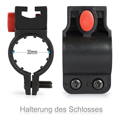 Siensync Fahrradschloss Kettenschloss, 5- stelliges Zahlenschloss, Stahlkettengliedern Kettenschloss mit Halterung für Fahrrad, Motorrad, Rollstuhl, Länge 1,2 m - 6