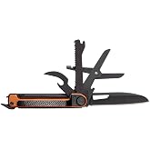 Gerber 7 fonksiyonlu &ccedil;akı, d&uuml;z bı&ccedil;aklı &ccedil;ok ama&ccedil;lı alet, makas ve testereli, ArmBar Scout, siyah/turuncu, paslanmaz &ccedil;elik/al&uuml;m