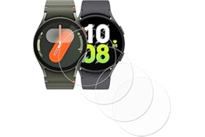 iDaPro [4Pcs Protection d'Ecran pour SAMSUNG Galaxy Watch 7 44mm/Galaxy Watch 6 44mm/Galaxy Watch5 44 mm/Watch4 44 mm,Verre Trempé,Dureté 9H,Anti-rayure,Sans Bulle,Anti-empreinte,Installation Facile