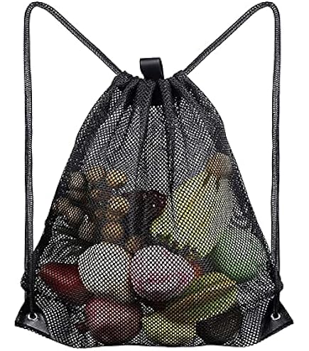 Lot De 9 Sacs En Maille Avec Cordon De Serrage, Sac De Rangement En Polyester, Convient Pour Le Rangement D'équipements De