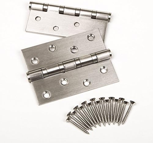So-Tech® Door Hinges Rust-Proof Stainless Steel Ball Bearing Mounted with Stainless Steel Screws
