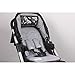 Minene UK Reversible Pushchair Liners and Strap Set (Black Strips with White Dots)
