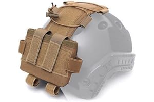 AQzxdc Kit contrappeso Borsa di bilanciamento per Casco, MK2 Battery Box Contrappeso 500D Nylon Helmet Bag, Accessori Tactical Fast Helmet con Gancio N Loop