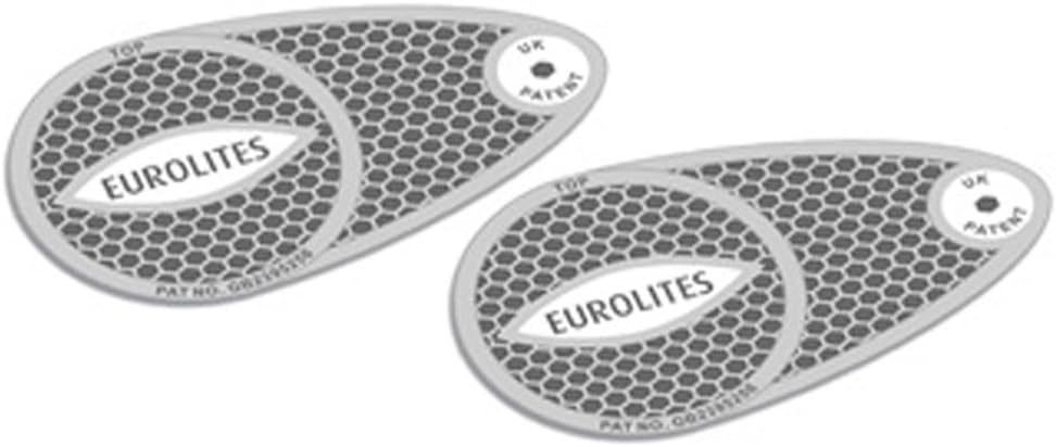 Headlamp Beam Eurolites Head Light Deflectors Convertors Adaptor Driving European Travel Anti Scorch Silver Reflective