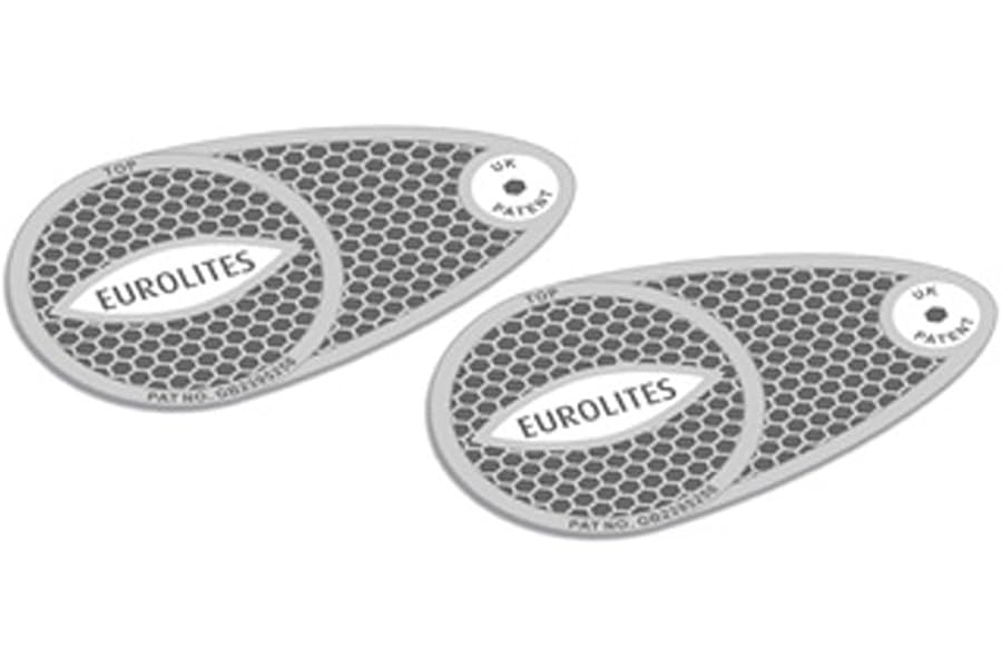 Headlamp Beam Eurolites Head Light Deflectors Convertors Adaptor Driving European Travel Anti Scorch Silver Reflective