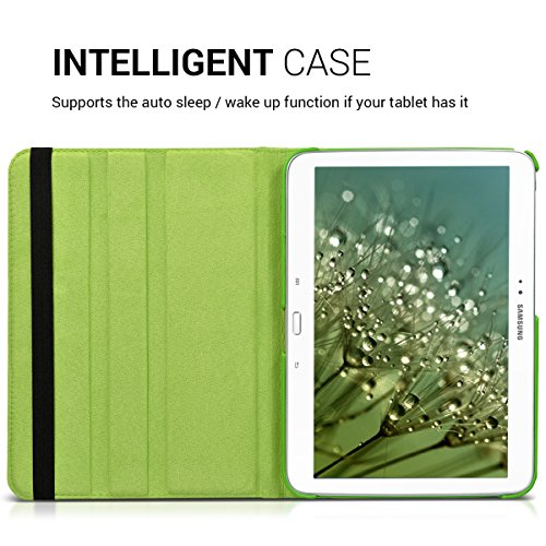 kwmobile Hülle für Samsung Galaxy Tab 3 10.1 P5200 / P5210 / P5220 – 360° Standfunktion Case Tablet Schutzhülle Kunstleder – Smart Cover Tabletcase Grün - 4