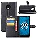 Produktbild Vicstar Motorola Moto G6 Hülle, Motorola Moto G6 Tasche Premium PU Leder Flip Case Ledertasche Dünn Schutzhülle mit Kartensteck Plätzen und Faltbare Ständer Handyhülle für Motorola Moto G6