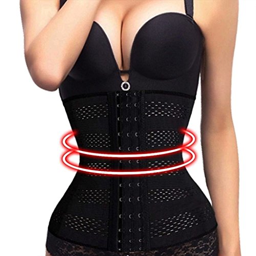 DODOING-Women-Waist-Trainer-Body-Tummy-Girdle-Control-Corset-Black-Sport-Shaper