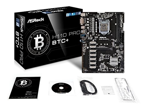 ASRock H110 Pro BTC  - Placa Base Especial para criptomonedas  Chipset Intel H110  LGA 1151  2X DDR4  M  x  32GB  DVI-D  4X SATA3  1x M 2  1x PCIe 3 0 x16  12x PCIe 2 0 x1  4X USB 3 1 Gen1 