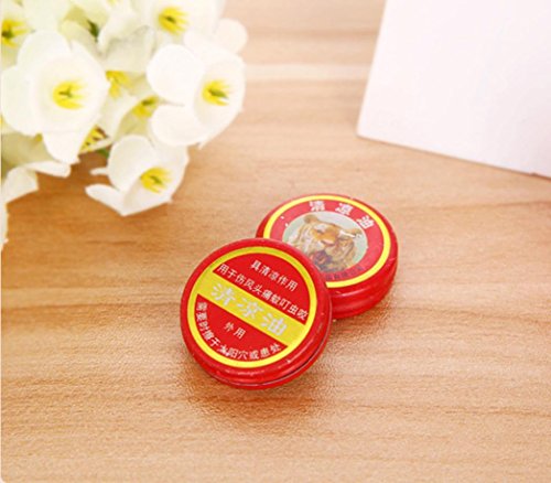 WalshK 10pcs Tiger Balsam-Öl QingLiangYou Kopfschmerzen carsickness Juckreiz Relief-Salbe - 5