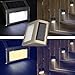 Price comparison product image 2X Pure White Solar Powered LED Light Step Stairs Pathway Deck Wayside Wall Garden Yard Lamp Home House Outdoor Environmental Saving Energy Waterproof By FamilyMall