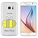 Produktbild Samsung Galaxy S7 Hülle von licaso® aus TPU schützt Dein S7 5,1" Bee Nice Biene Sum Sum Bienchen Muster Schutz-Hülle Cover Case transparent klare Schutzhülle galaxyS7 Tasche Silikon Style (Samsung Galaxy S7, Bee Nice)