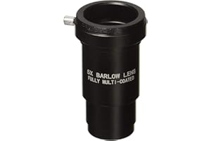 SOLOMARK 1,25 pollici 5X completamente annerito metallo Barlow Lens/T adattatore per telescopi – Accetta filtri da 3,2 cm – Può essere utilizzato anche per la fotografia astronomica – rivestito