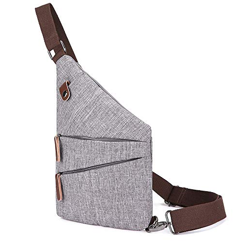 Preisvergleich Produktbild Umhängetasche, Brusttasche, Unisex-Brusttasche, Wasserdichtes Oxford-Tuch, Umhängetasche mit Mehreren Taschen, Brusttaschen-Brigade aus Segeltuch, Wandern im Freien