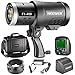 Produktbild Neewer Doppel TTL im Freien Blitz Blitzlicht für Canon Nikon DSLR-Kamera, mit 2.4G FunkAuslöser + 3200mAh Akku zur Bereitstellung von 350 volle Leistung Blitzen aufbereiten in 0.1-2.5s Bowens Einfassung F1-400