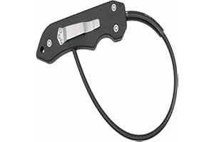 KARRITER Protable Window Breaker, 2-in-1 Wire Martial Art Training Self Defence Whip for Combat Strike Personal Car Safety Tool, Black