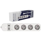 Hybrone USB ve Type-C Girişli Akım Korumalı D&ouml;rtl&uuml; Wi-Fi Akıllı Priz, 16 Amper, Enerji İzleme, Uygulama ile Uzaktan Kontrol