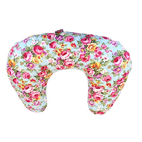 It's A Baby Nursing/Feeding Cushion (Vintage Bouquet Pink and Blue)