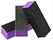 TNBL Purple/Black 3 Way Nail Buffer Block 60/100 Grit