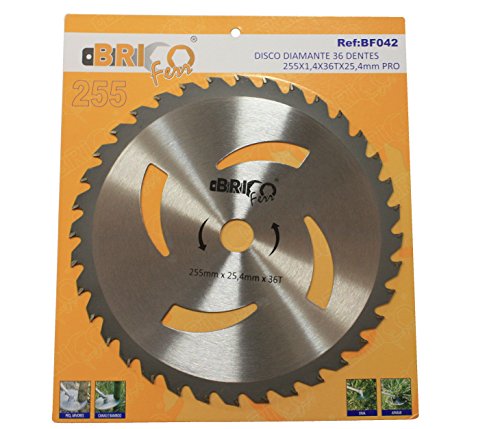 bricoferr bf042 – 1disco Widia mit 36 Zacken Messer für Motorsense