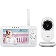 VTech VM5252 Babyphone mit Kamera, Babyfon mit beweglicher Kamera, 5" LCD-Farbbildschirm und Nachtsichtfunktion Video Baby Mo